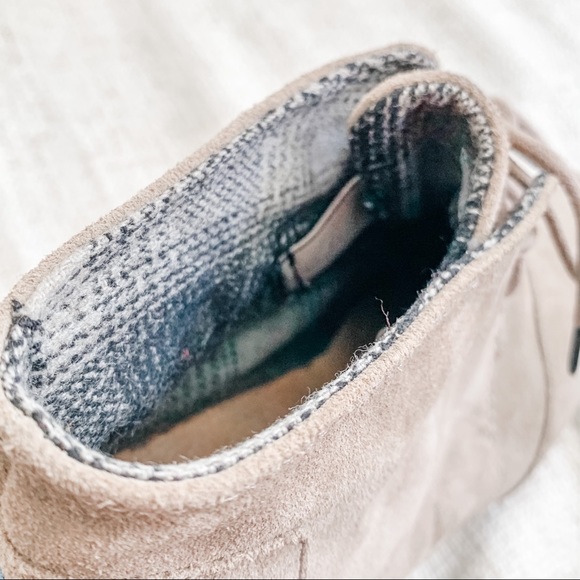 TOMS Taupe Wedge Booties - Picture 6 of 9